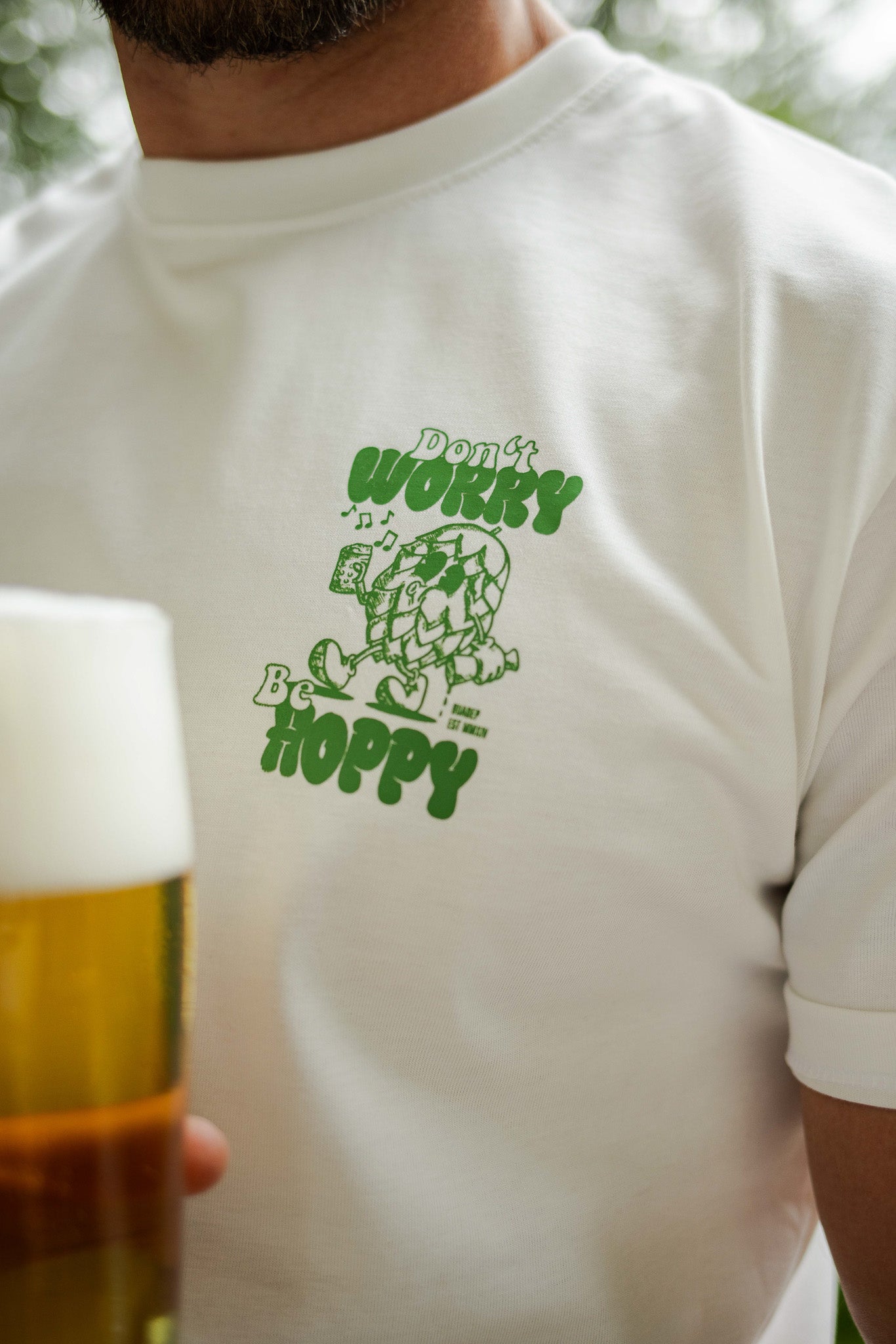 Be Hoppy T-Shirt weiß